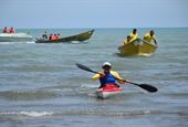 درخشش قایقران بوشهری در لیگ آب‌های آرام